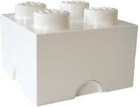 LEGO Brick 4 Opbergbox Wit