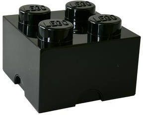 LEGO Brick 4 Opbergbox Zwart