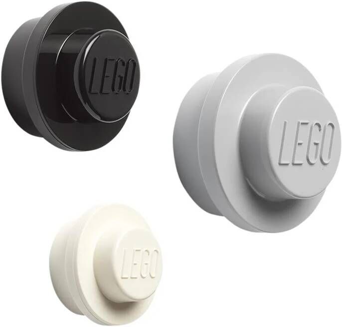 LEGO Wandhaak Set van 3 Stuks Kunststof Multicolor