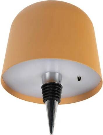 Leitmotiv Bottle Lamp Cone Hat LED Okergeel