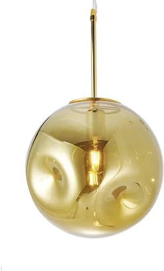 Leitmotiv Hanglamp Blown Glass Rond Messing Ø30cm