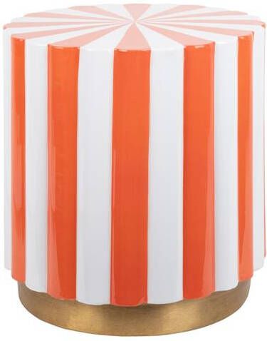 Leitmotiv Kruk Candy Swirl Bright Orange & White