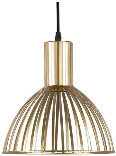 Leitmotiv Pendant lamp Lignes Round gold painted
