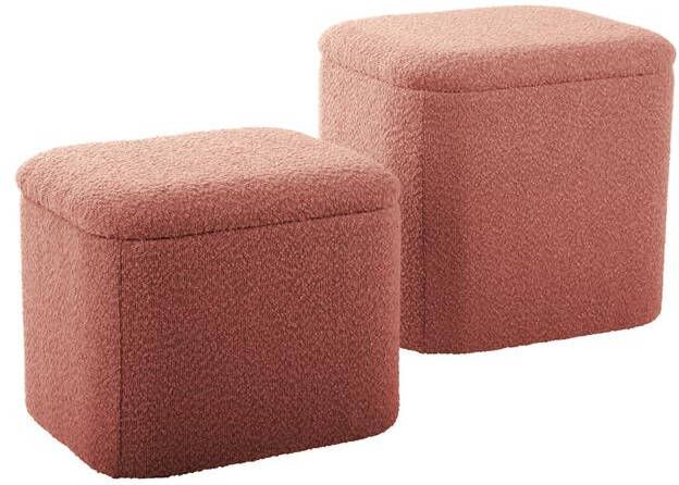 Leitmotiv Poef Set Ada Storage Zachtroze