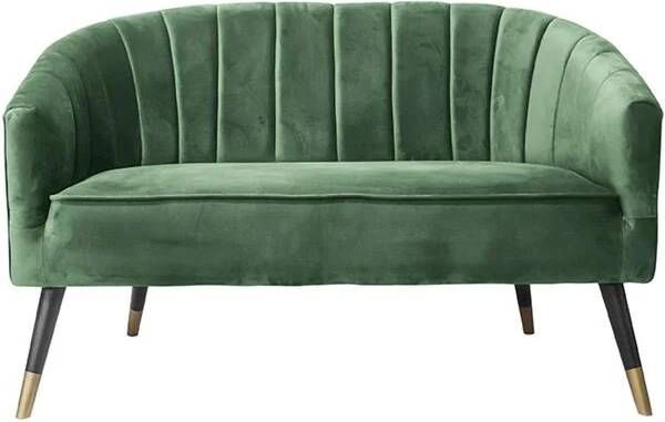 Leitmotiv Sofa Royal velvet dark green