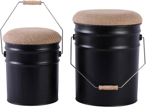 Leitmotiv Stool Set Buckets