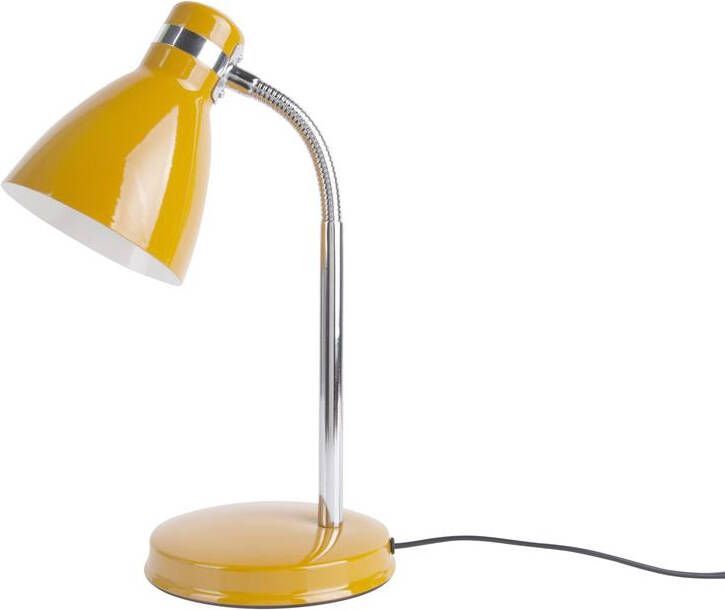 Leitmotiv Study tafellamp bureau buigbaar kap ø11 5 cm 40 cm hoog geel