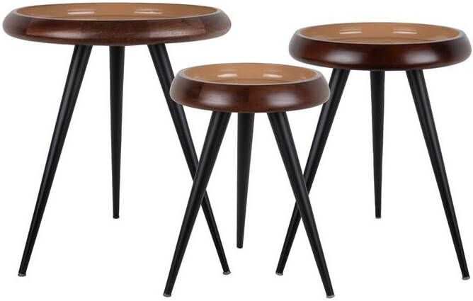 Leitmotiv Table Set Tripod w. Metal Legs