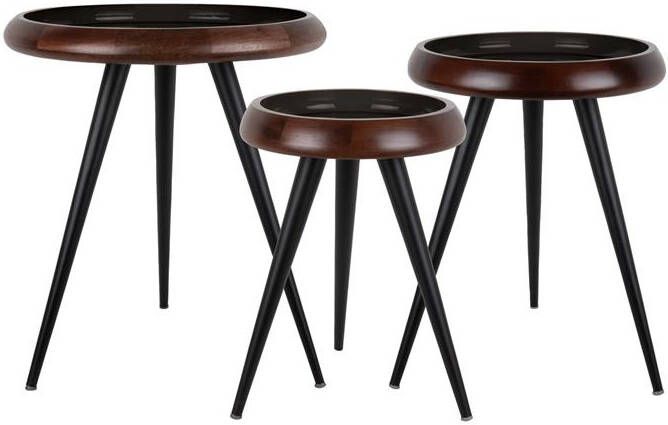 Leitmotiv Table Set Tripod w. Metal Legs