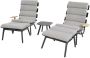 Express Ventus Negro zwarte duo loungeset 2 persoons - Thumbnail 2