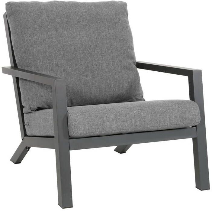 Tuinbankje.nl Down Town loungestoel aluminium antraciet - Foto 2