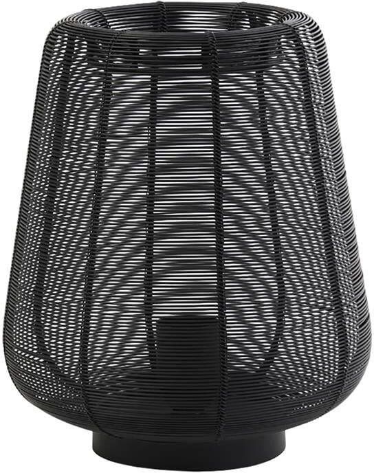 Light & Living Tafellamp 'Adeta' 22cm mat zwart