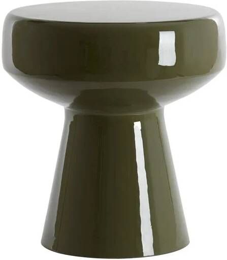 Light & Living Bijzettafel Dakwa 38cm Olijfgroen Rond