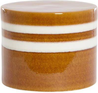 Light & Living Bijzettafel Mooca Keramiek 42cm Cognac