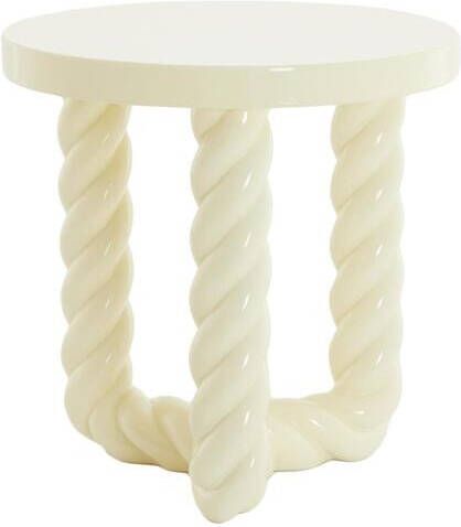 Light & Living Bijzettafel Vallejo Crème Ø46cm