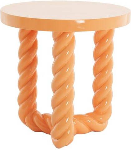 Light & Living Bijzettafel Vallejo Lichtoranje Ø46cm