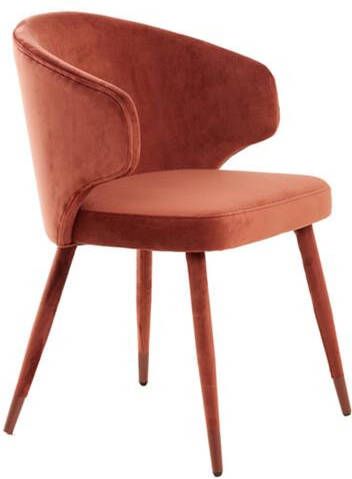 Light & Living Eetkamerstoel Kosaka 79x57x52cm Rood Set Van 2