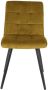 Light & Living Light&living Eetkamerstoel 50 5x44 5x82 cm OLIVE velvet oker-zwart - Thumbnail 2