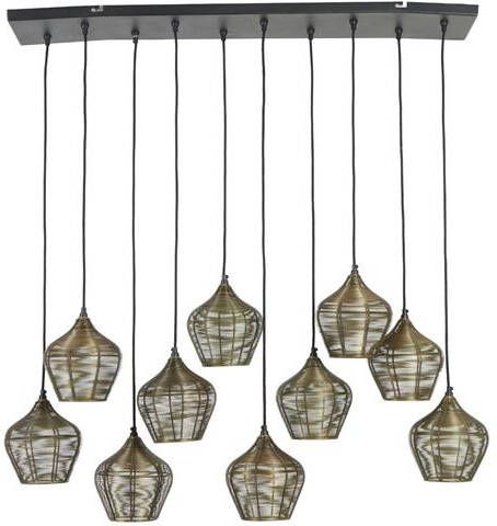 Light & Living Hanglamp Alvaro Antiek Brons 120x25x29 5cm 10L