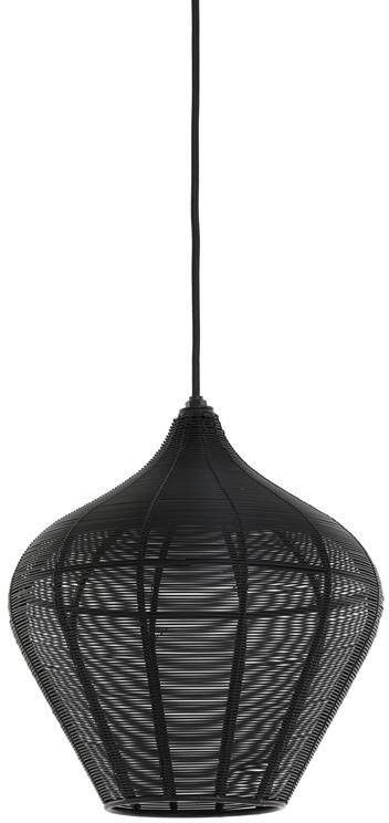 Light & Living Alvaro zwart hanglamp (Hoogte: 29 5 cm)