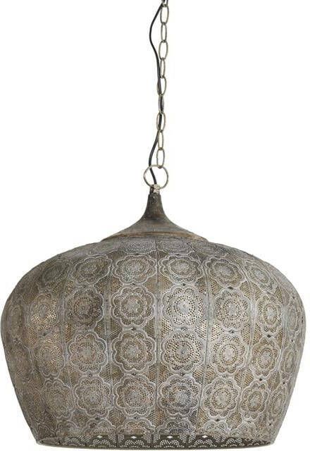 Light & Living Hanglamp Emine 51.5x51.5x46 Bruin