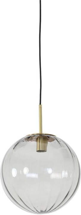 Light & Living Magdala lichtgrijs goud hanglamp (Hoogte: 30 cm)