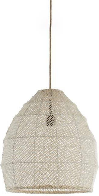 Light & Living Hanglamp Makassar Ø42x42cm Wit