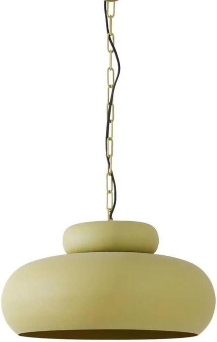 Light & Living Hanglamp Neiva Ø46cm Mat Olijfgroen Rond