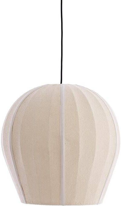 Light & Living Hanglamp Zagori Bouclé Ø44cm Zand Rond