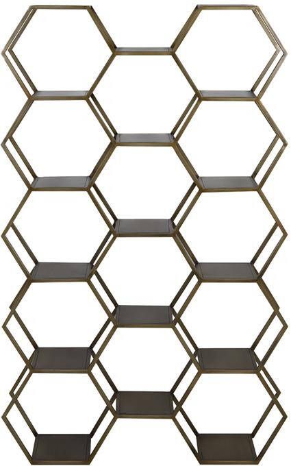 Light & Living Wandkast 'Hual' 100 x 179cm kleur Antiek Brons