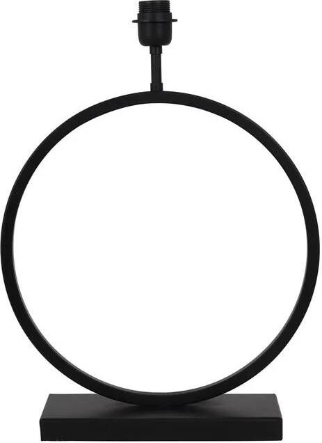 Light & Living Tafellamp Liva 52cm Mat Zwart (excl. kap)