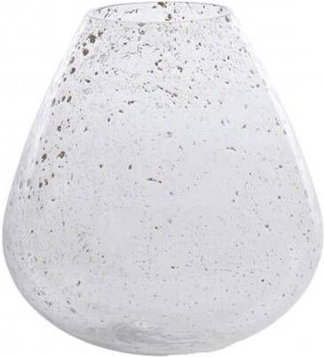Light & Living Laterza vaas Ø31x35 cm glas steenslag helder