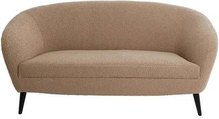 Light & Living Light&living Bank 160x72x79 cm ALMOND teddy zand+hout zwart