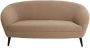 Light & Living Light&living Bank 160x72x79 cm ALMOND teddy zand+hout zwart - Thumbnail 2