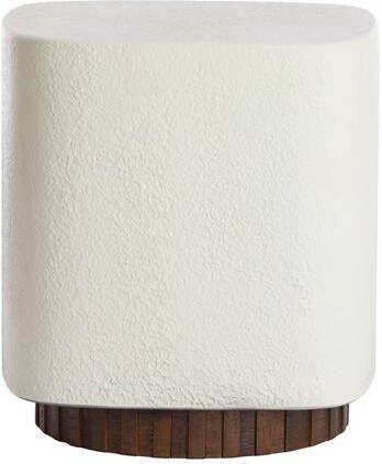 Light & Living Light&living Bijzettafel 37x34x40 cm SEDDON crème+hout bruin