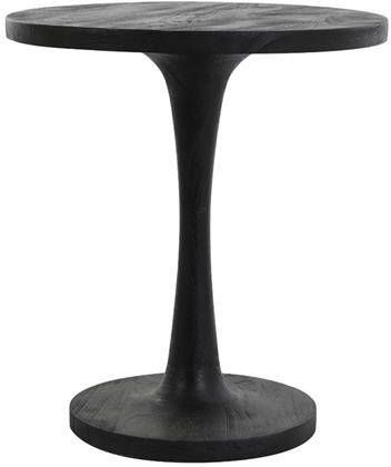 Light & Living Light&living Bijzettafel Ø50x55 cm BICABA hout zwart