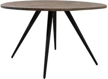 Light & Living Light&living Eettafel Ø140x76 cm TURI acacia hout donker bruin-zwart