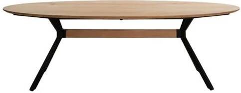 Light & Living Light&living Eettafel 240x100x76 cm NORI eiken hout naturel-zwart