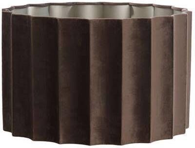 Light & Living Light&living Kap cilinder 35-35-22 cm DISLI velvet donker bruin