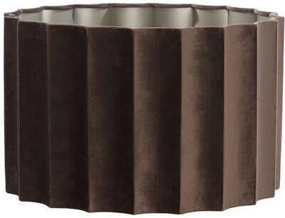 Light & Living Light&living Kap cilinder 40-40-25 cm DISLI velvet donker bruin