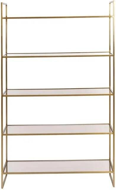 Light & Living Light&living Kast open 5L 110x40x180 cm MARIKI glas bruin-licht goud