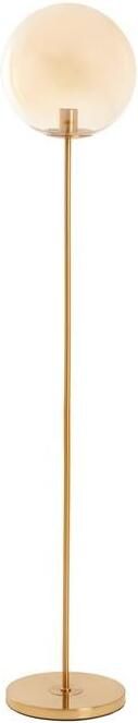 Light & Living Light&living Vloerlamp Ø30x160 cm MEDINA glas amber+goud
