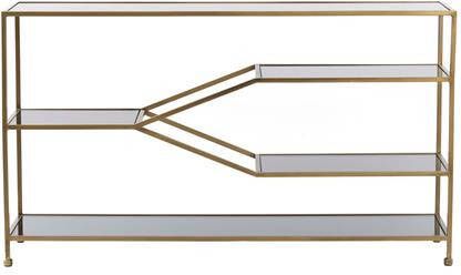 Light & Living Light&living Side table 140x35x80 cm AINO glas smoke+antiek brons