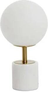 Light & Living Light&living Tafellamp Ø20x35 cm MEDINA antiek brons+glas mat wit