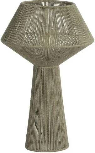 Light & Living Light&living Tafellamp Ø30x47 cm FUGIA jute licht groen