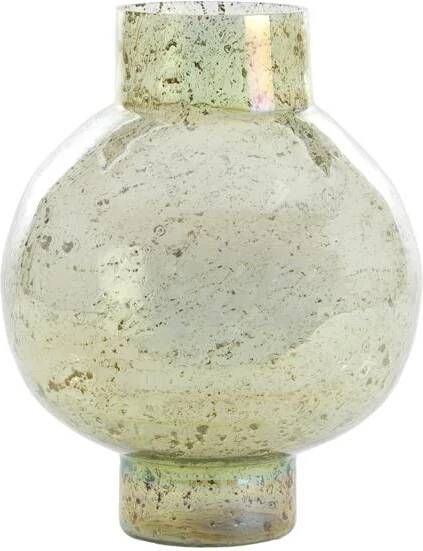 Light & Living Light&living Vaas Ø31x38 cm DUSIT glas steenslag groen