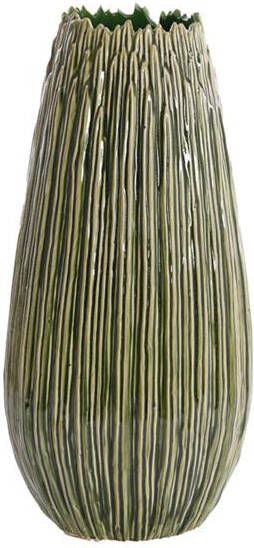 Light & Living Light&living Vaas deco Ø18x36 5 cm KOPRA keramiek donker groen