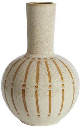 Light & Living Light&living Vaas deco Ø34x52 cm ULLOA keramiek glans crème+bruin