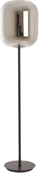 Light & Living Light&living Vloerlamp Ø35x160 cm JULIA glas smoke+zwart