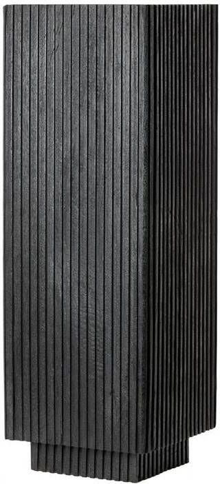 Light & Living Light&living Zuil 35x35x100 cm GATURA hout mat zwart+glas smoke